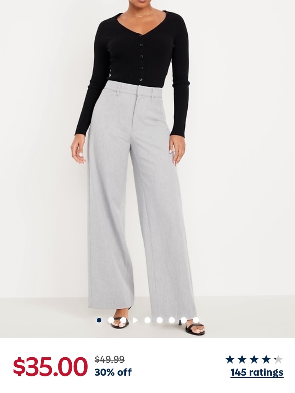 Old navy pixie wide leg pants
